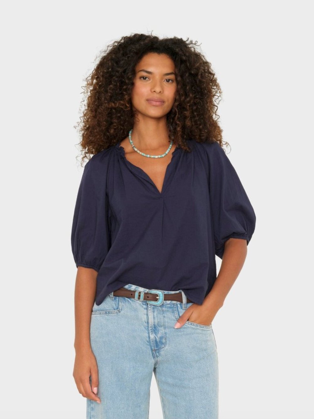 Xirena Navy Jules Top